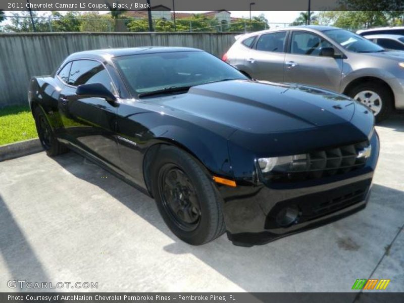Black / Black 2011 Chevrolet Camaro LS Coupe