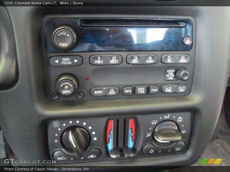 White / Ebony 2005 Chevrolet Monte Carlo LT