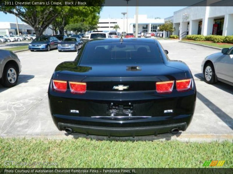 Black / Black 2011 Chevrolet Camaro LS Coupe