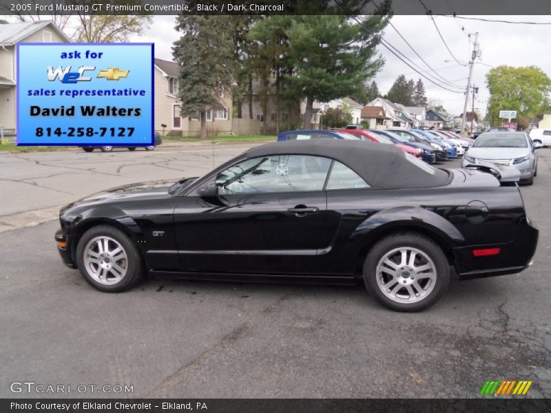 Black / Dark Charcoal 2005 Ford Mustang GT Premium Convertible
