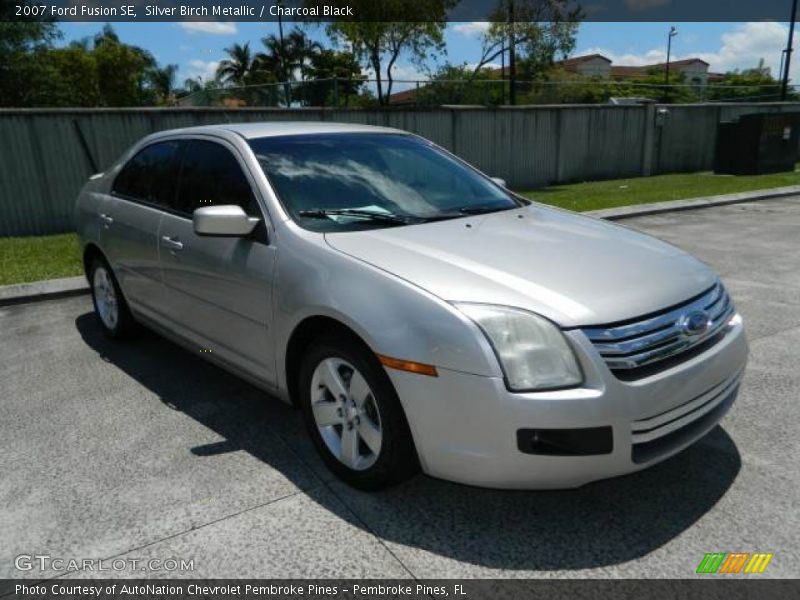 Silver Birch Metallic / Charcoal Black 2007 Ford Fusion SE