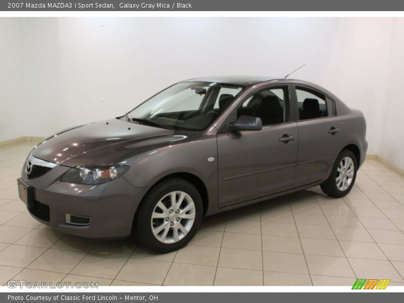 Galaxy Gray Mica / Black 2007 Mazda MAZDA3 i Sport Sedan