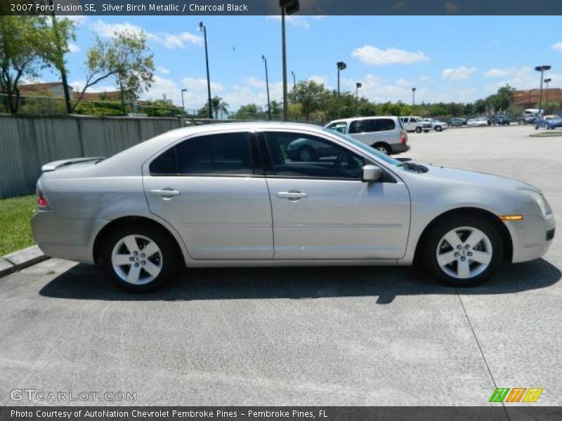 Silver Birch Metallic / Charcoal Black 2007 Ford Fusion SE