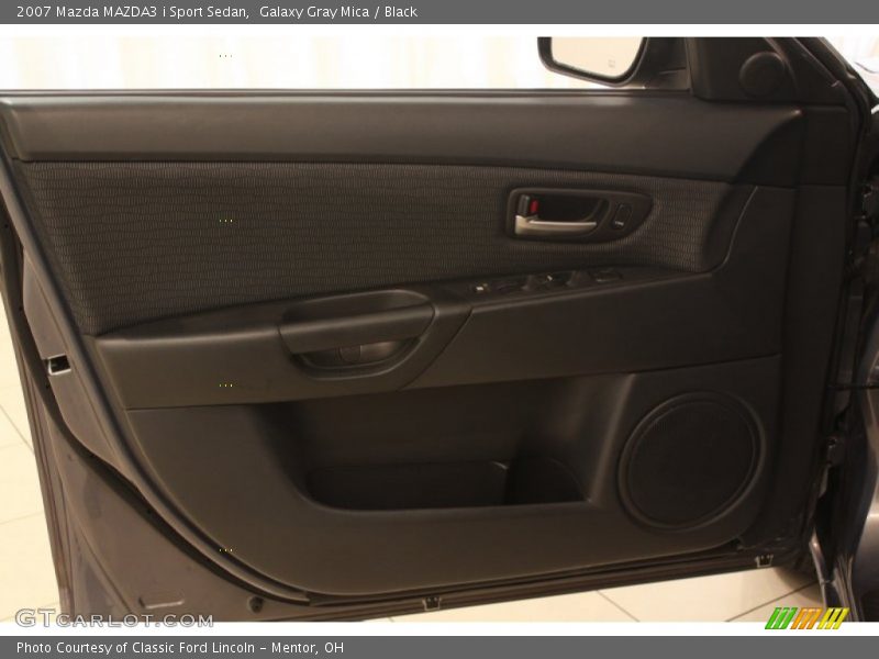 Galaxy Gray Mica / Black 2007 Mazda MAZDA3 i Sport Sedan