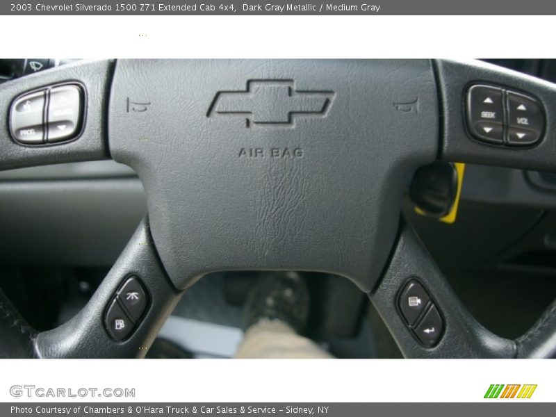 Dark Gray Metallic / Medium Gray 2003 Chevrolet Silverado 1500 Z71 Extended Cab 4x4