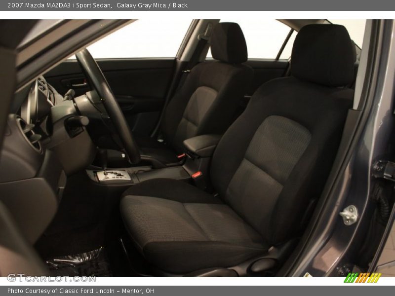 Galaxy Gray Mica / Black 2007 Mazda MAZDA3 i Sport Sedan