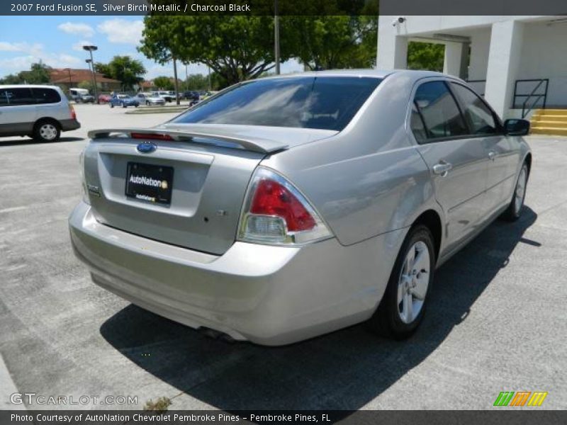 Silver Birch Metallic / Charcoal Black 2007 Ford Fusion SE