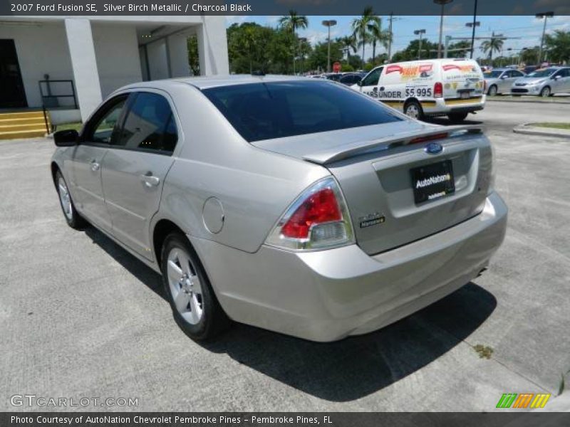 Silver Birch Metallic / Charcoal Black 2007 Ford Fusion SE