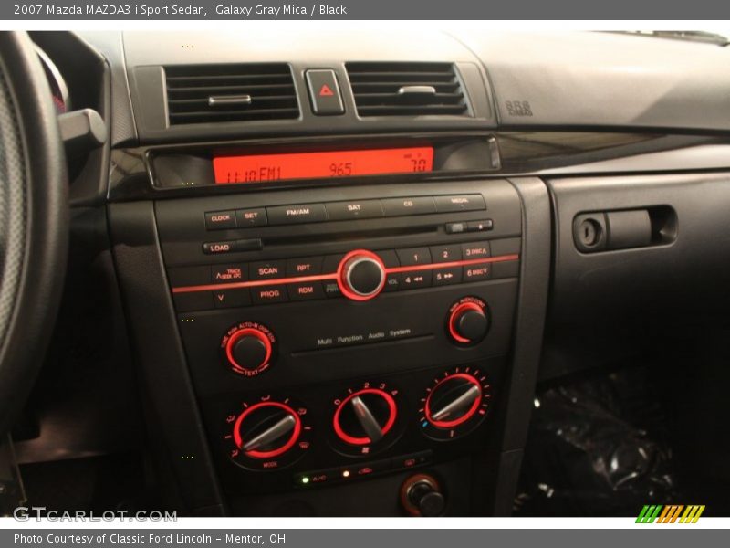 Galaxy Gray Mica / Black 2007 Mazda MAZDA3 i Sport Sedan