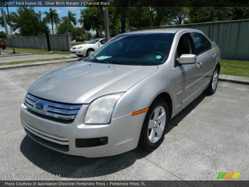 Silver Birch Metallic / Charcoal Black 2007 Ford Fusion SE