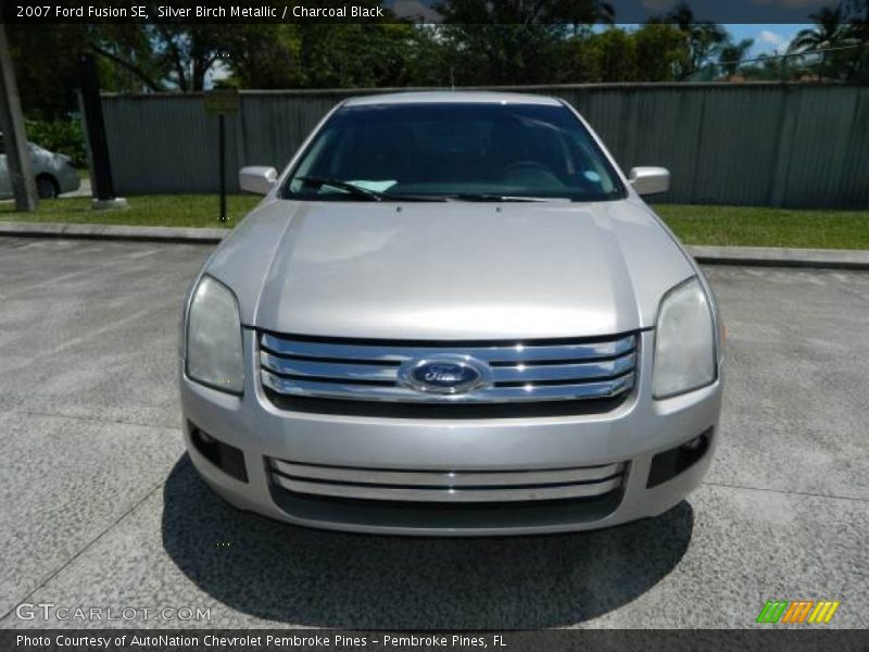 Silver Birch Metallic / Charcoal Black 2007 Ford Fusion SE