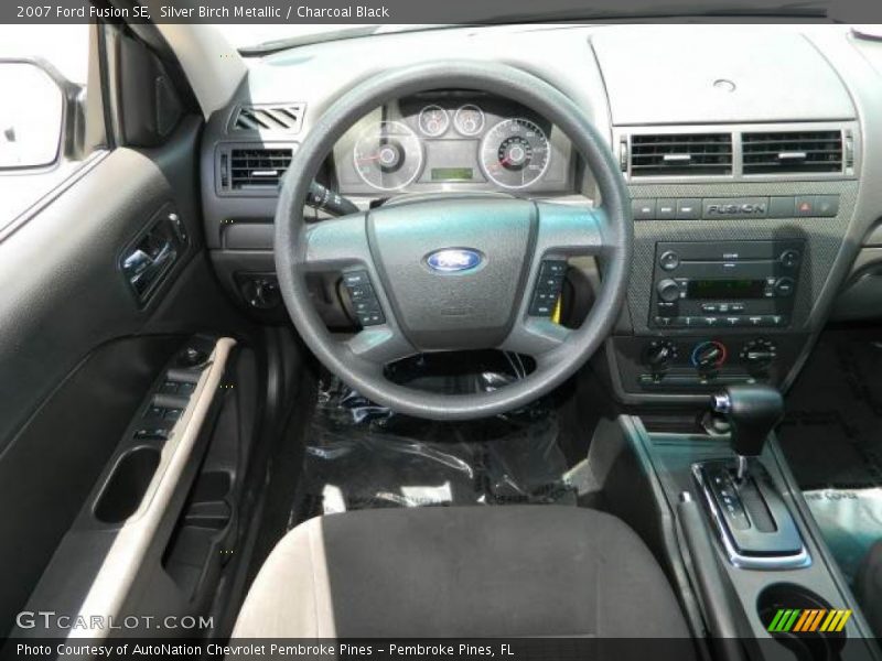 Silver Birch Metallic / Charcoal Black 2007 Ford Fusion SE