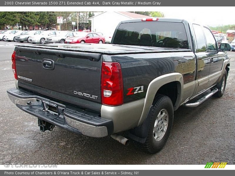 Dark Gray Metallic / Medium Gray 2003 Chevrolet Silverado 1500 Z71 Extended Cab 4x4