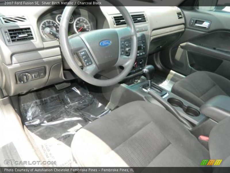 Silver Birch Metallic / Charcoal Black 2007 Ford Fusion SE
