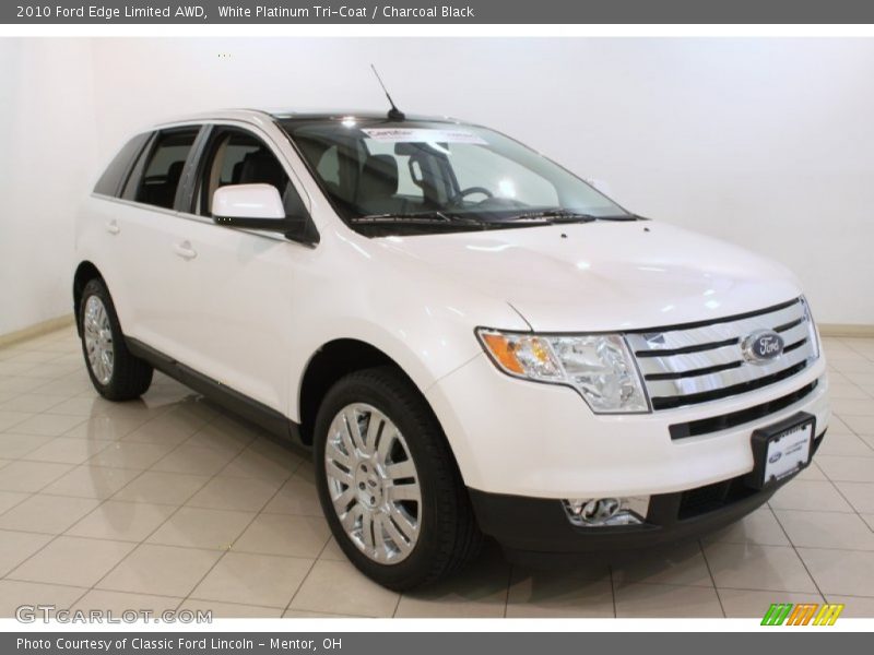 White Platinum Tri-Coat / Charcoal Black 2010 Ford Edge Limited AWD