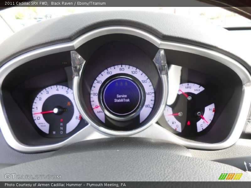 Black Raven / Ebony/Titanium 2011 Cadillac SRX FWD