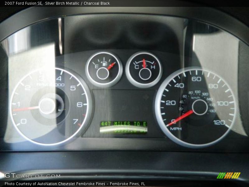 Silver Birch Metallic / Charcoal Black 2007 Ford Fusion SE