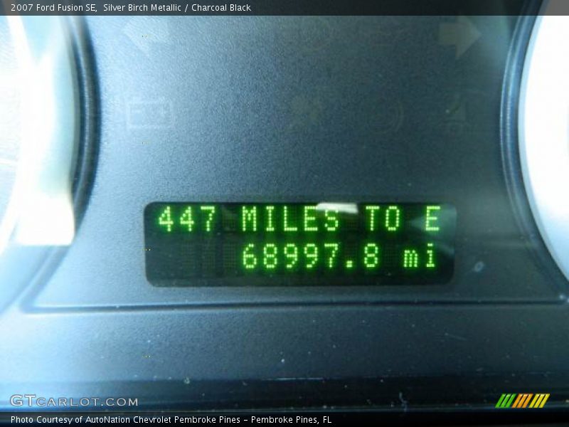 Silver Birch Metallic / Charcoal Black 2007 Ford Fusion SE