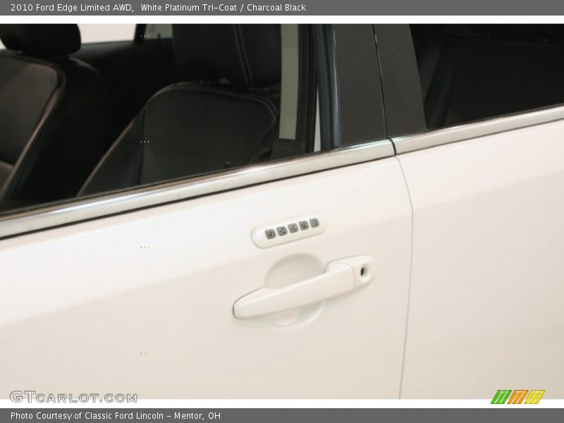 White Platinum Tri-Coat / Charcoal Black 2010 Ford Edge Limited AWD