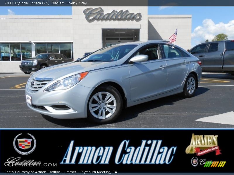 Radiant Silver / Gray 2011 Hyundai Sonata GLS