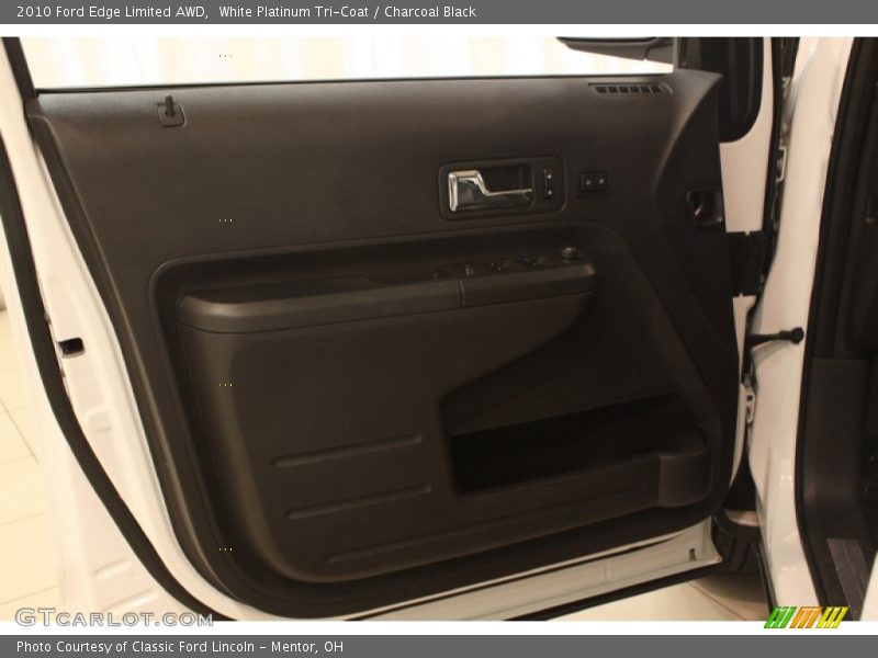 White Platinum Tri-Coat / Charcoal Black 2010 Ford Edge Limited AWD