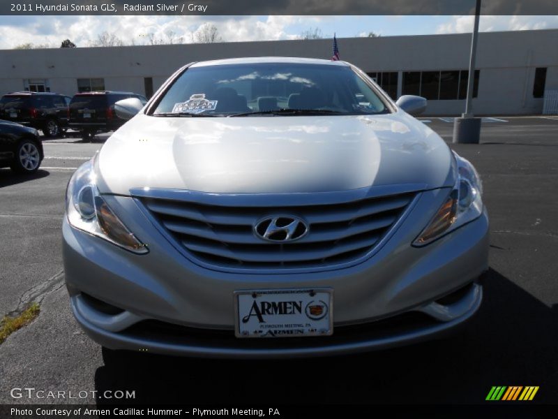 Radiant Silver / Gray 2011 Hyundai Sonata GLS