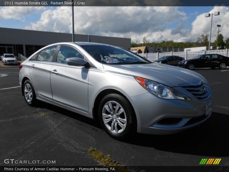 Radiant Silver / Gray 2011 Hyundai Sonata GLS