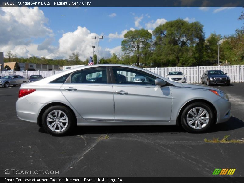 Radiant Silver / Gray 2011 Hyundai Sonata GLS
