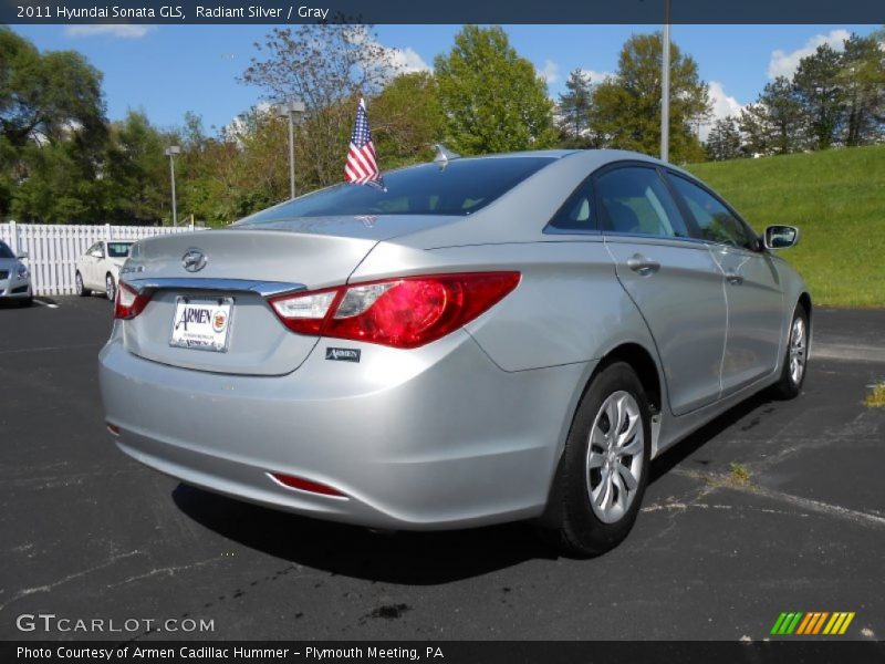 Radiant Silver / Gray 2011 Hyundai Sonata GLS