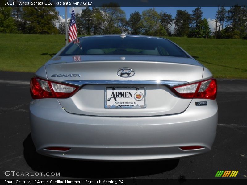 Radiant Silver / Gray 2011 Hyundai Sonata GLS