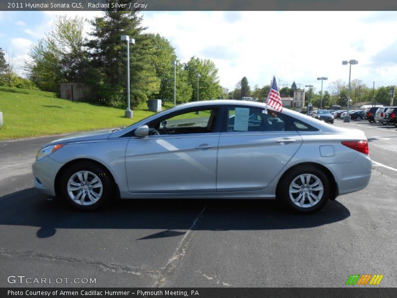 Radiant Silver / Gray 2011 Hyundai Sonata GLS