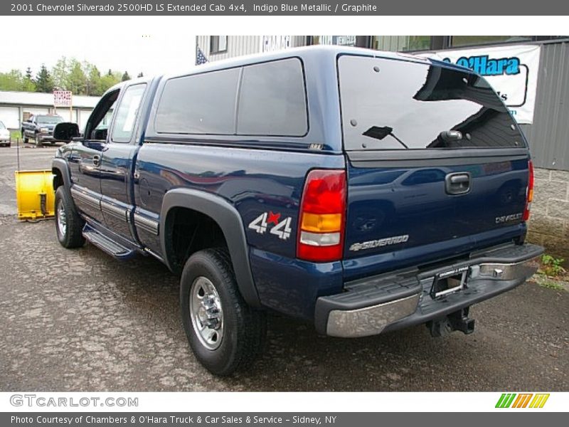 Indigo Blue Metallic / Graphite 2001 Chevrolet Silverado 2500HD LS Extended Cab 4x4