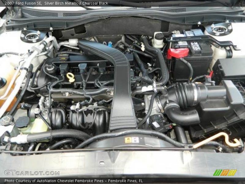 Silver Birch Metallic / Charcoal Black 2007 Ford Fusion SE