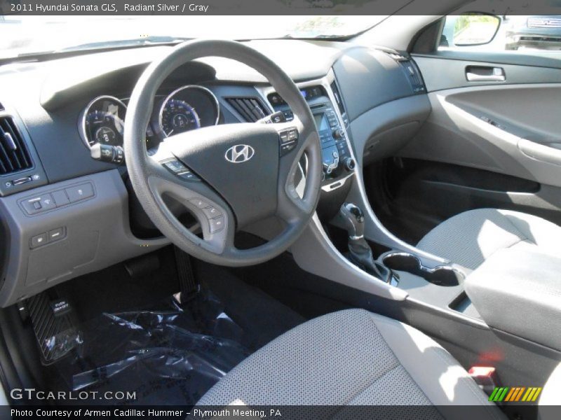 Radiant Silver / Gray 2011 Hyundai Sonata GLS