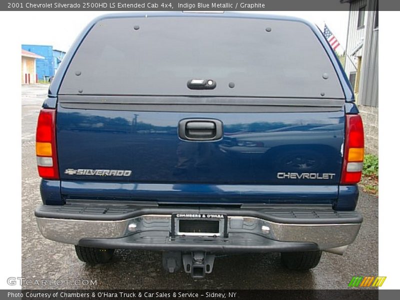 Indigo Blue Metallic / Graphite 2001 Chevrolet Silverado 2500HD LS Extended Cab 4x4