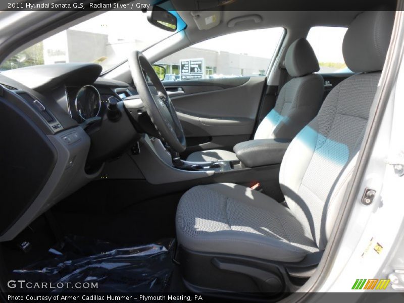 Radiant Silver / Gray 2011 Hyundai Sonata GLS
