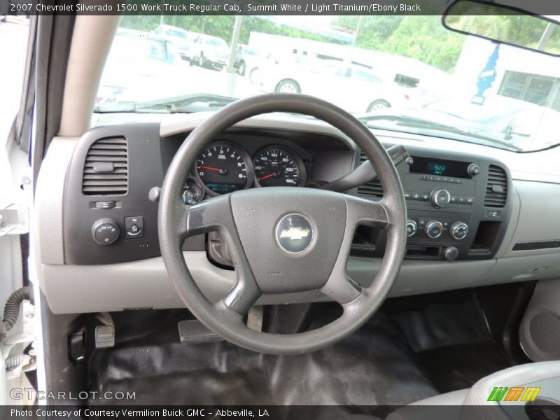 Summit White / Light Titanium/Ebony Black 2007 Chevrolet Silverado 1500 Work Truck Regular Cab