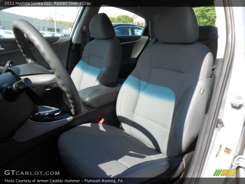 Radiant Silver / Gray 2011 Hyundai Sonata GLS