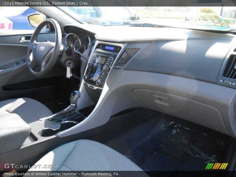 Radiant Silver / Gray 2011 Hyundai Sonata GLS