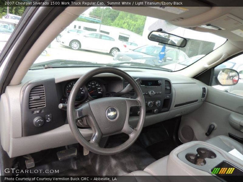 Summit White / Light Titanium/Ebony Black 2007 Chevrolet Silverado 1500 Work Truck Regular Cab