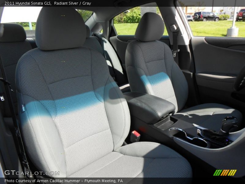 Radiant Silver / Gray 2011 Hyundai Sonata GLS