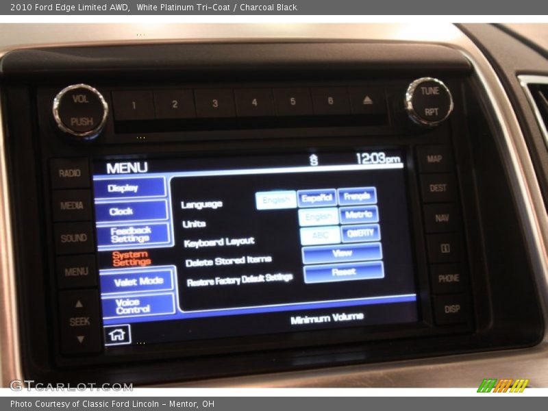 White Platinum Tri-Coat / Charcoal Black 2010 Ford Edge Limited AWD