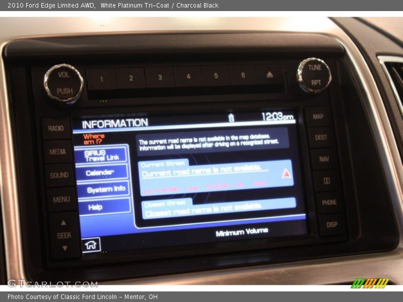 White Platinum Tri-Coat / Charcoal Black 2010 Ford Edge Limited AWD