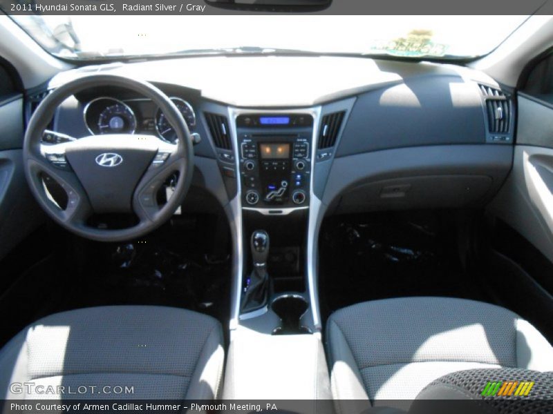 Radiant Silver / Gray 2011 Hyundai Sonata GLS