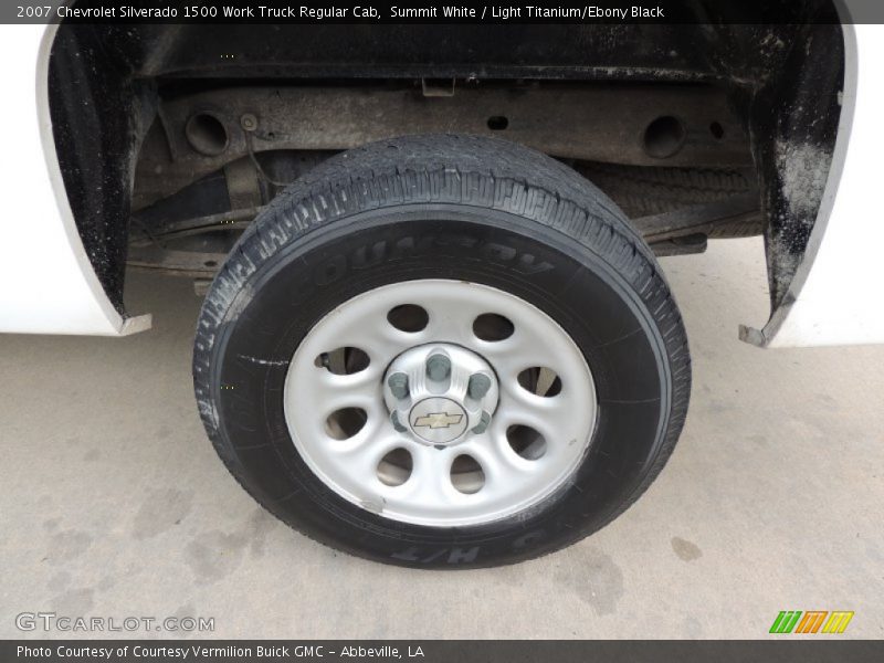 Summit White / Light Titanium/Ebony Black 2007 Chevrolet Silverado 1500 Work Truck Regular Cab