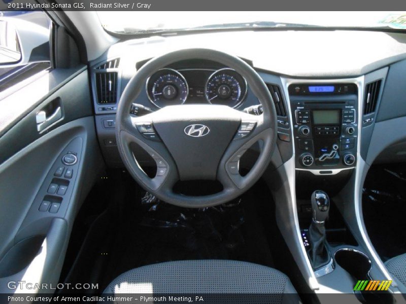 Radiant Silver / Gray 2011 Hyundai Sonata GLS