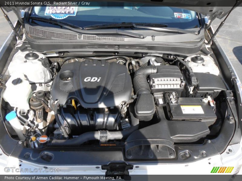 Radiant Silver / Gray 2011 Hyundai Sonata GLS