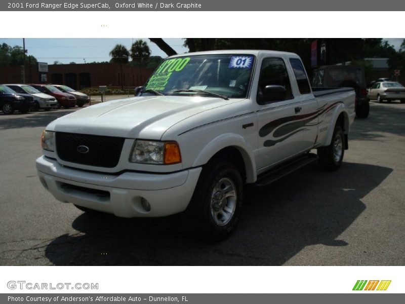 Oxford White / Dark Graphite 2001 Ford Ranger Edge SuperCab