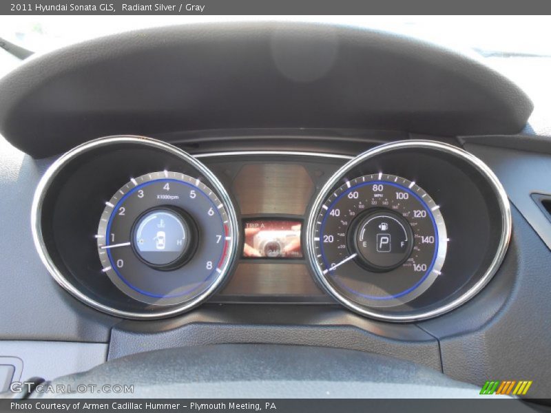 Radiant Silver / Gray 2011 Hyundai Sonata GLS