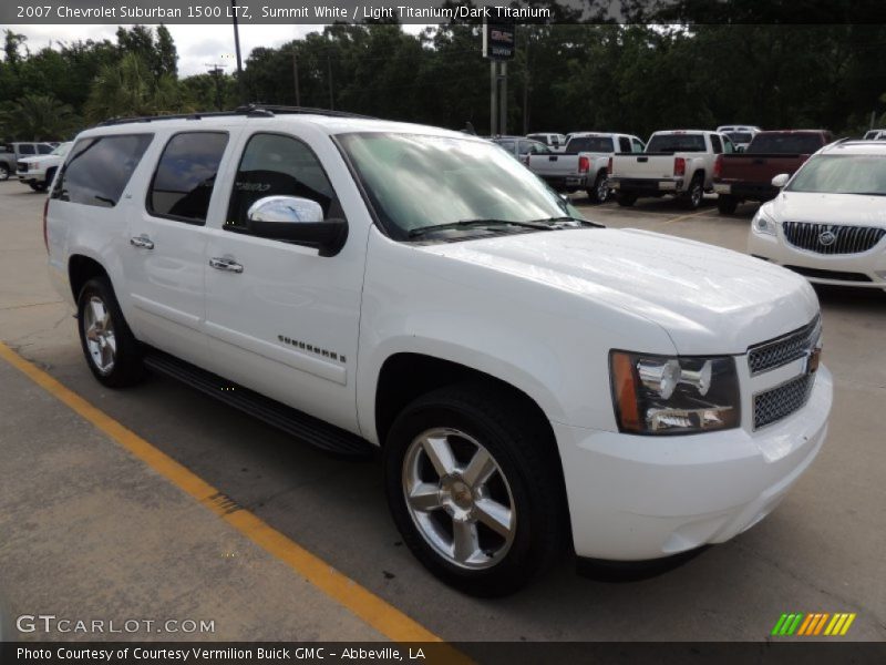 Summit White / Light Titanium/Dark Titanium 2007 Chevrolet Suburban 1500 LTZ